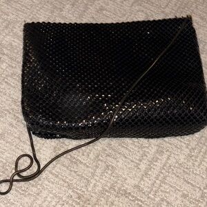 Vintage Elegant Black Mesh Evening Bag